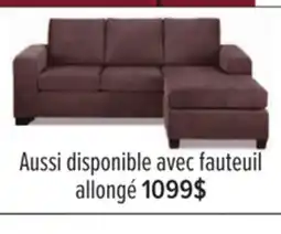 Leon's Sofa avec fauteuil allongé - brun pâle Fava offer
