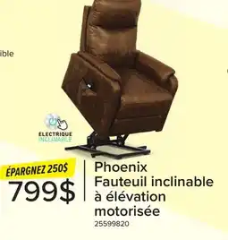 Leon's Fauteuil inclinable à élévation motorisée - brun Phoenix offer