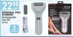Rossy PERSONAL PEDI DIAMOND Rechargeable foot file offer