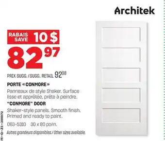 BMR PORTE CONMORE offer