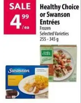 Co-op Healthy Choice or Swanson Entrées offer