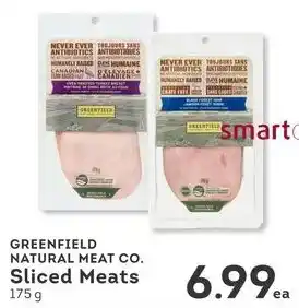 IGA GREENFIELD NATURAL MEAT CO. Sliced Meats offer