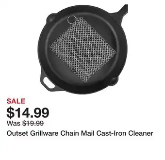 TSC Stores Outset Grillware Chain Mail Cast-Iron Cleaner offer