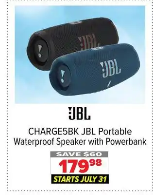 2001 Audio Video JBL Portable Waterproof Speaker with Powerbank offer