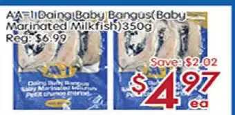 Sunny Food Mart AA-1 Daing Baby Bangus (Baby Marinated Milkfish) offer