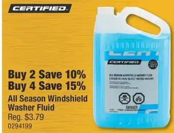 PartSource All Season Windshield Washer Fluid offer