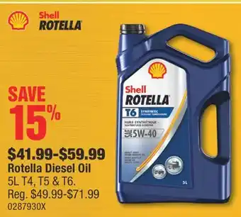 PartSource Rotella Diesel Oil offer