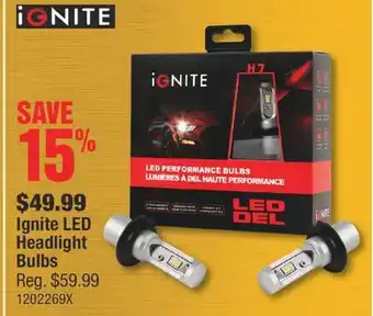 PartSource Ignite LED Headlight Bulbs offer