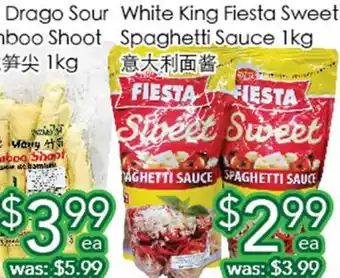 Ample Food Market White King Fiesta Sweet Spaghetti Sauce offer