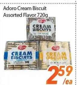 Bestco Food Mart Adoro Cream Biscuit Assorted Flavor offer