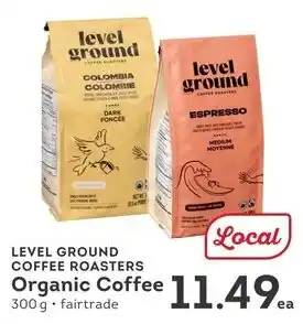IGA LEVEL GROUND COFFEE ROASTERS Organic Coffee offer