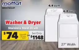 Surplus Furniture Moffat White 27 Washer & Dryer Pair offer