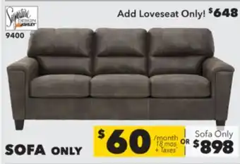 Surplus Furniture Navi Smoke Sofa offer