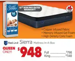 Surplus Furniture Sierra 14 Queen Mattress In-A-Box offer