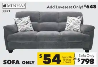 Surplus Furniture Galt Granite Sofa offer
