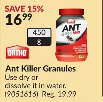 Princess Auto Ant Killer Granules offer