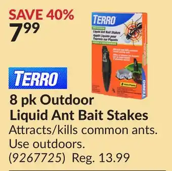 Princess Auto 8 pk Outdoor Liquid Ant Bait Stakes offer