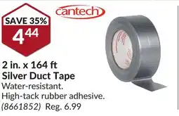 Princess Auto 2 in. x 164 Silver Duct Tape offer