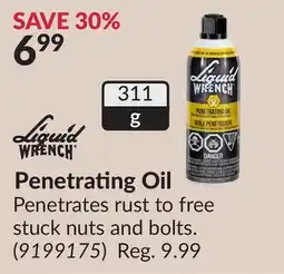 Princess Auto Penetrating Oil offer