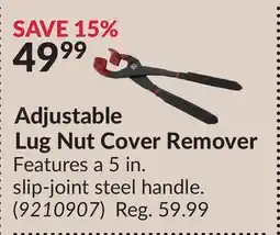 Princess Auto Adjustable Lug Nut Cover Remover offer