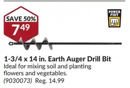 Princess Auto 1-3/4 x 14 in. Earth Auger Drill Bit offer