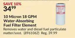 Princess Auto 10 Micron 18 GPM Water-Absorbing Fuel Filter Element offer