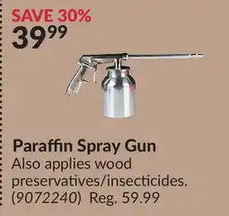 Princess Auto Paraffin Spray Gun offer