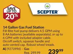 Princess Auto 14 Gallon Gas Fuel Station offer
