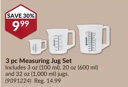 Princess Auto 3 pc Measuring Jug Set offer