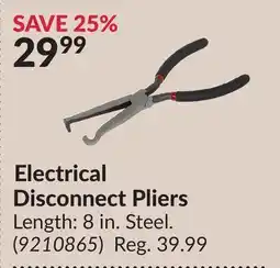 Princess Auto Electrical Disconnect Pliers offer