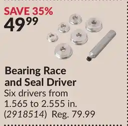 Princess Auto Bearing Race and Seal Driver offer