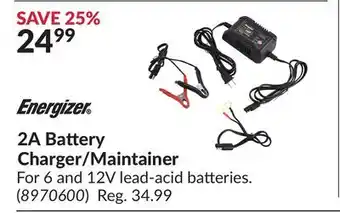 Princess Auto 2A Battery Charger/Maintainer offer