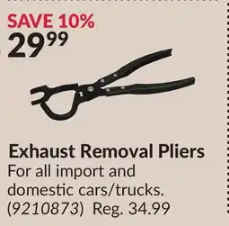 Princess Auto Exhaust Removal Pliers offer
