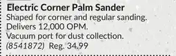 Princess Auto Electric Corner Palm Sander offer