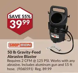 Princess Auto 50 lb Gravity-Feed Abrasive Blaster offer