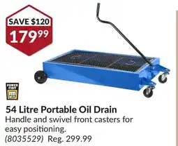 Princess Auto 54 Litre Portable Oil Drain offer