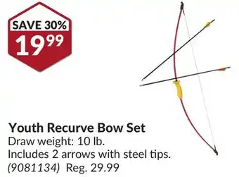 Princess Auto Youth Recurve Bow Set offer