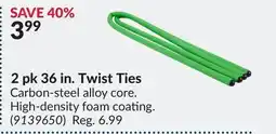 Princess Auto 2 pk 36 in. Twist Ties offer
