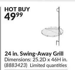 Princess Auto 24 in. Swing-Away Grill offer