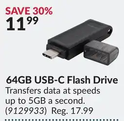 Princess Auto 64GB USB-C Flash Drive Transfers offer