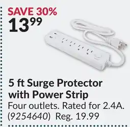 Princess Auto 5 ft Surge Protector with Power Strip offer