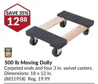 Princess Auto 500 lb Moving Dolly offer