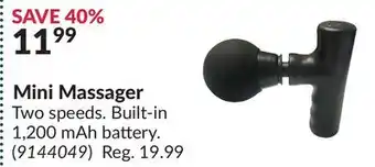 Princess Auto Mini Massager offer