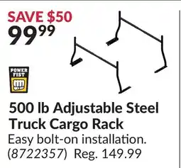 Princess Auto 500 lb Adjustable Steel Truck Cargo Rack offer