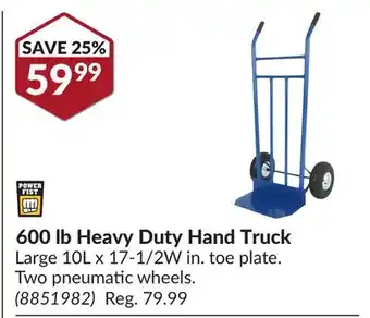 Princess Auto 600 lb Heavy Duty Hand Truck offer
