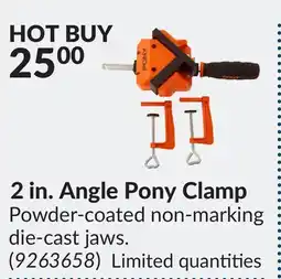 Princess Auto 2 in. Angle Pony Clamp offer