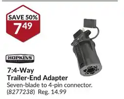 Princess Auto 7: 4-Way Trailer-End Adapter offer