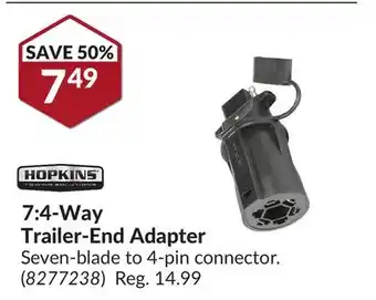 Princess Auto 7: 4-Way Trailer-End Adapter offer
