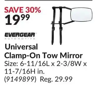 Princess Auto Universal Clamp-On Tow Mirror offer