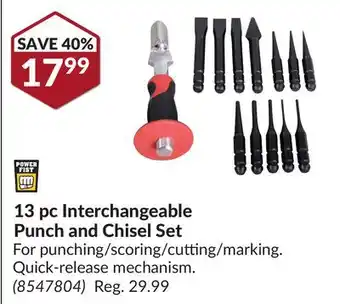 Princess Auto 13 pc Interchangeable Punch and Chisel Set offer